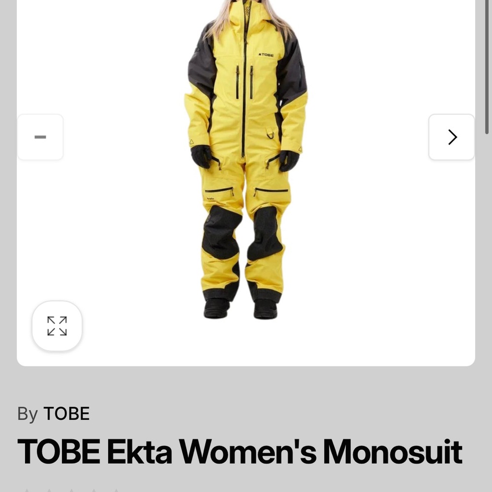 Women's Yellow and Black Ski Jacket